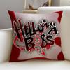 Devilish HHelluva BossS Cushion Cover Breathable and skinfriendly linen pillowcase square removable and washable cushion