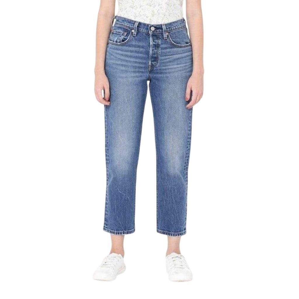Levis Womens/Ladies 501 Denim Cropped Jeans