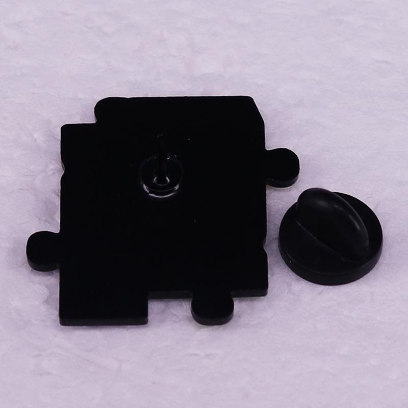Rainbow Puzzle Autism Mom Brooch