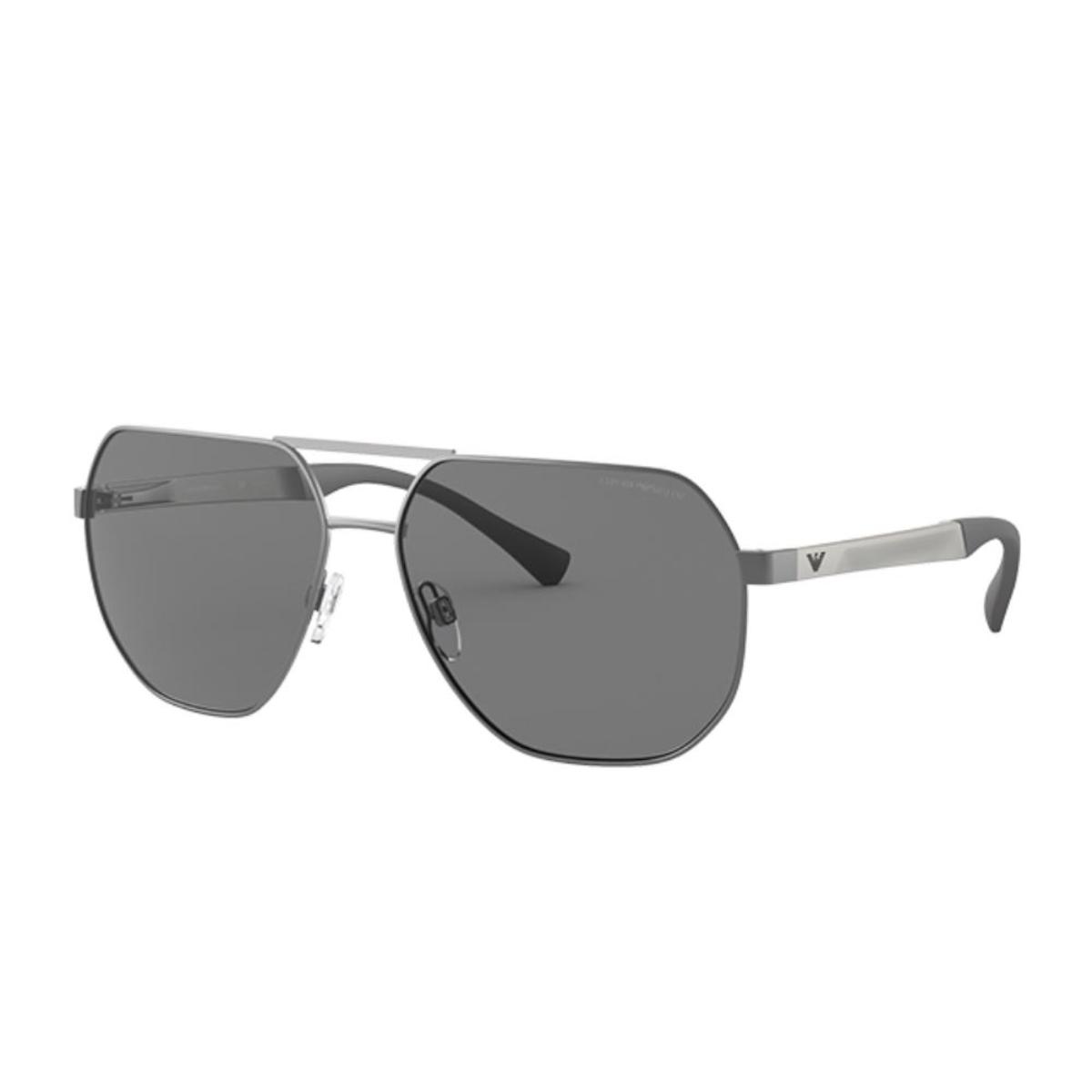 

EMPORIO ARMANI Metal Aviator Alloy Aviator Sunglasses Unisex 61 темно-серого