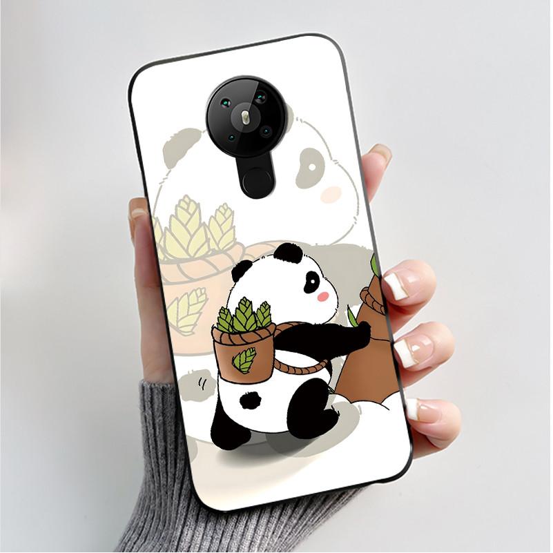 Printing Pattern Case For Nokia 5.3/Nokia 5.4/Nokia 3.4 Coque Soft Silicone Black Shell Cover Cute Flower Cartoon Casing Fundas
