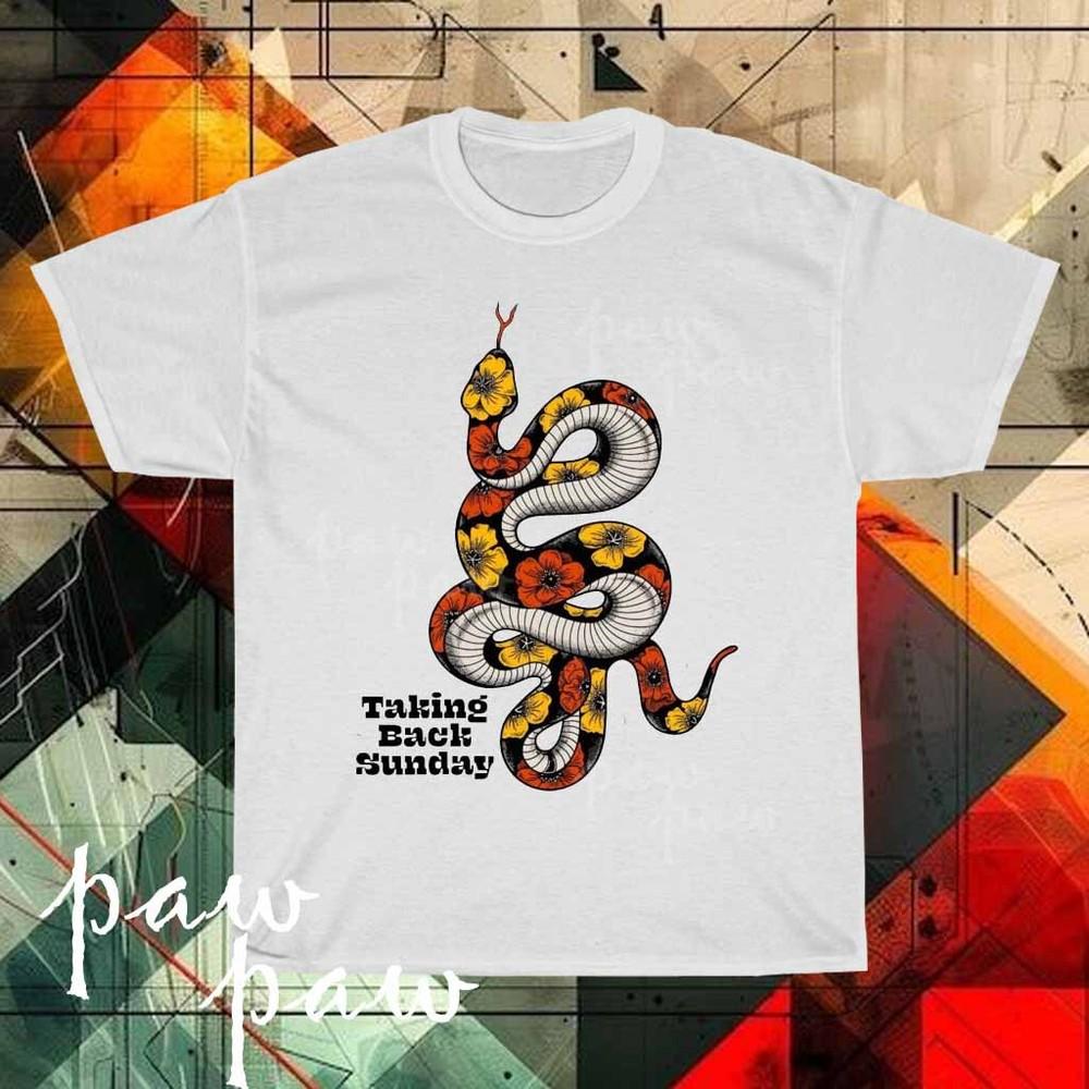 

New Taking Back Sunday Rose logo Men s T-shirt funny size S to 5XL 4XL
