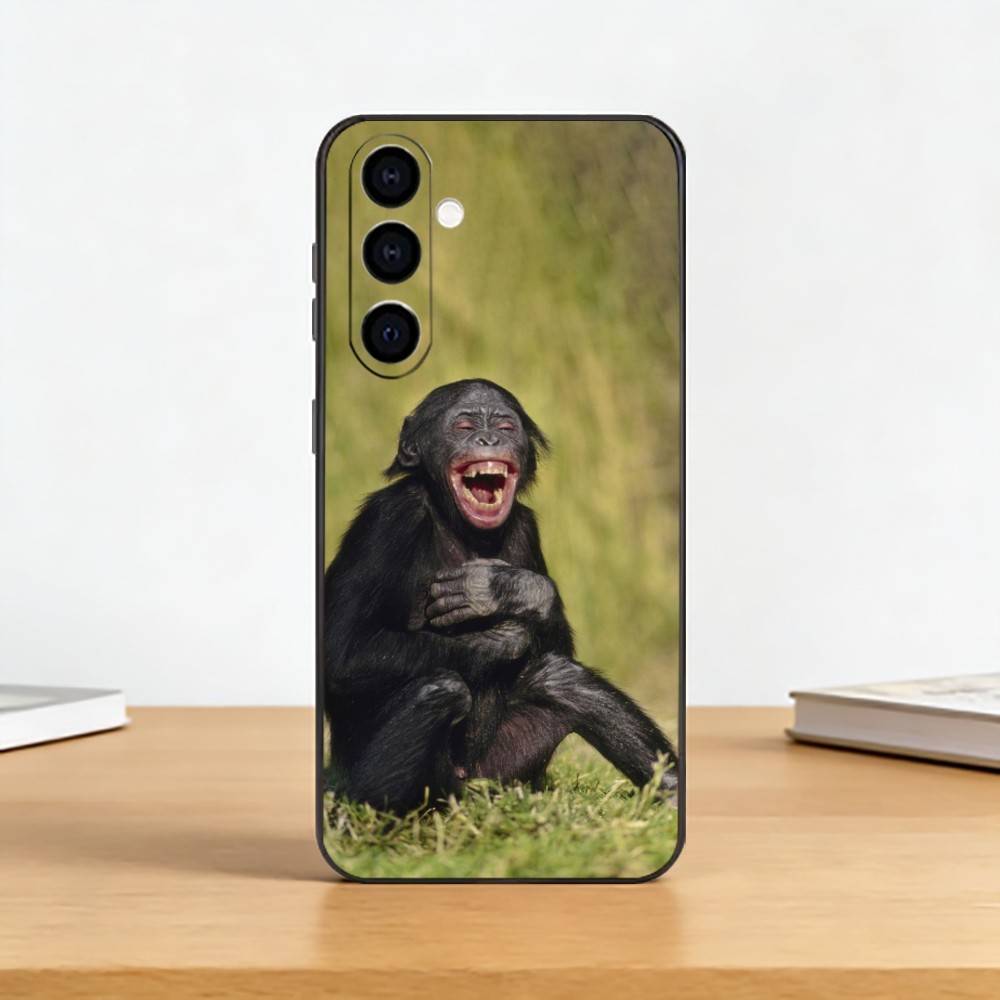 Funny Monkey M-Memes Phone Case Black Silicone Soft For Samsung Galaxy A73,A72,A71,A70,A53,A52,A51