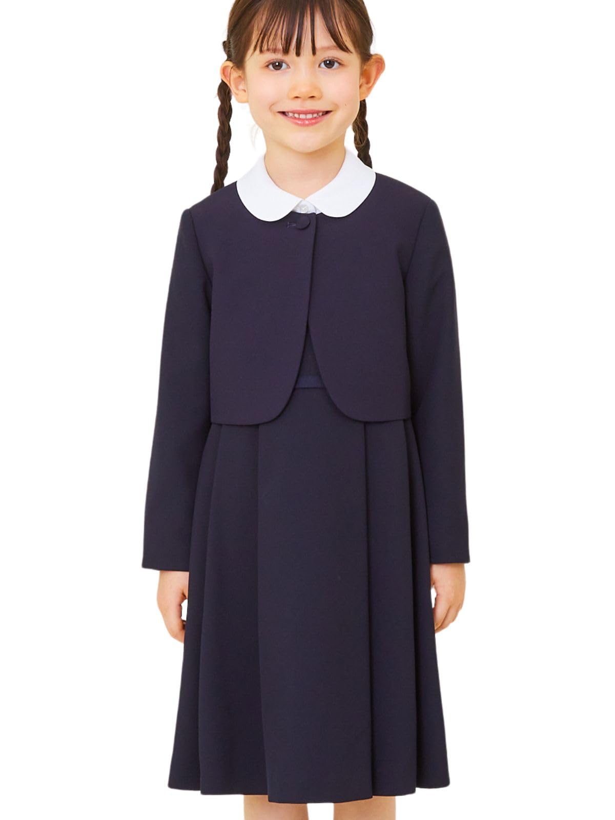 

Chopin Clothing Formal Jumper School Entrance Graduation School Entrance Exam Suit Set 130cm Navy Girls Children s Skirt, Ceremony, Ceremony,