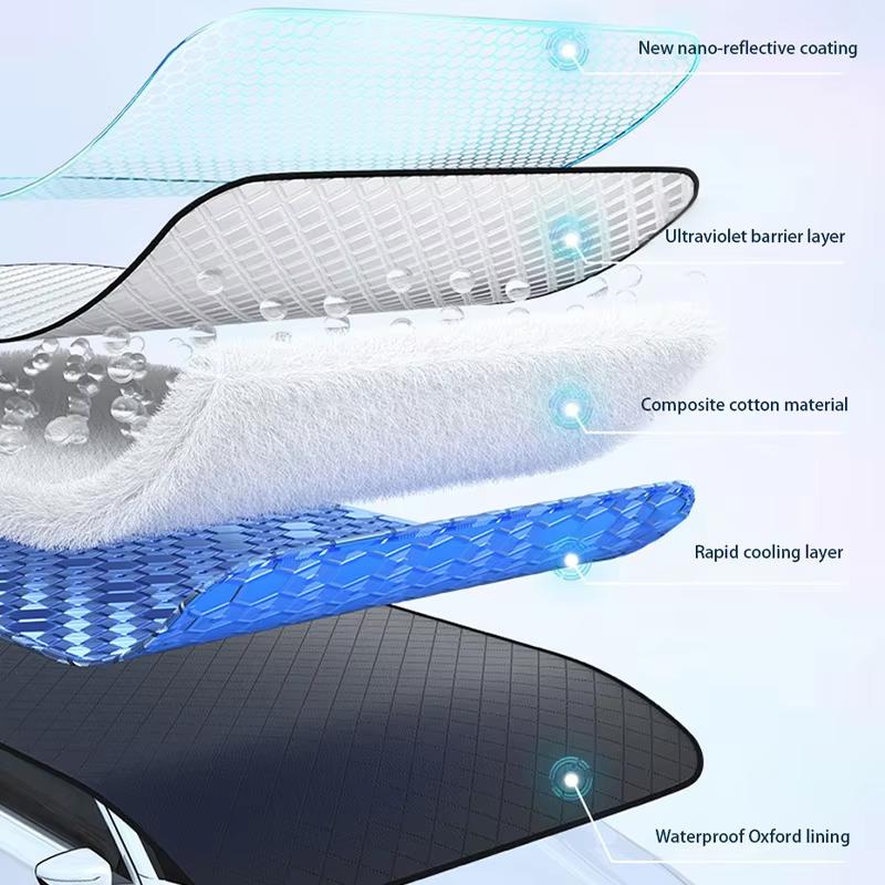 Magnetic Car Snow Ice Protector Window Windshield Sun Shade Rear Windshield Block Cover Visor with 5 Magnets Universal