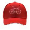 Vintage Mountain Bike Cyclist Outline Graphic Sandwich Baseball Cap Sun Cap Outdoor Workouts Hat