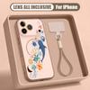 Custodia con Cinturino a Mano Stampa Pesci dell'Oceano Squalo Per iPhone 17 Pro Max iPhone 16 15 14 13 Pro Max Magnetica Per Magsafe Ibrida TPU+PC Copertura Opaca