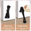 Heavy Duty Foot Operated Door Block Aluminum Zinc Zinc Alloy Kick Down Door Stopper  Bedroom
