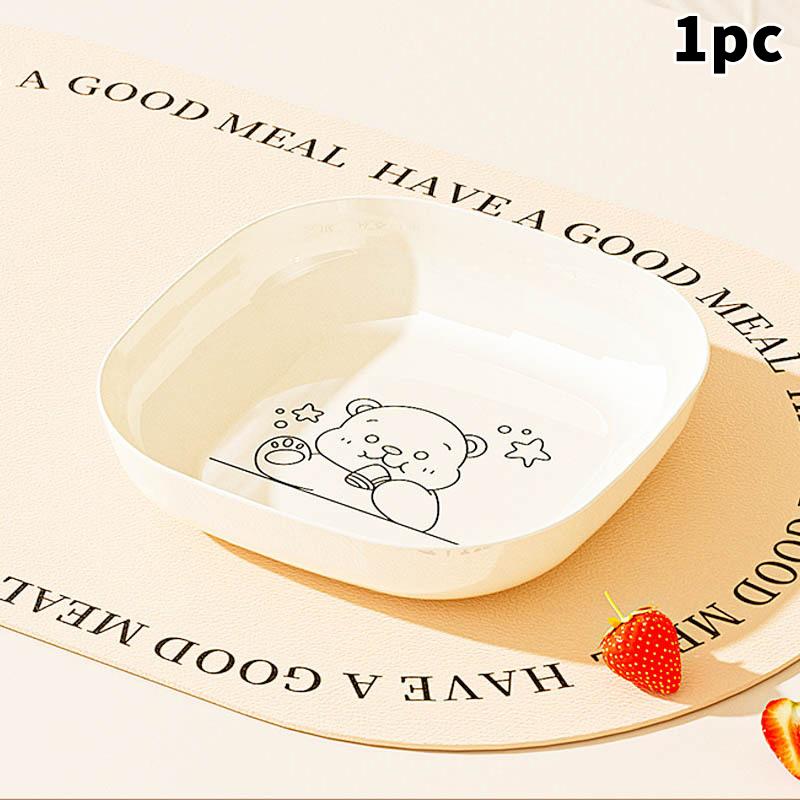 Набор тарелок для костей с мультяшным рисунком, Тарелки для обеденного стола, Пластиковый материал, Тарелка для фруктов для гостиной, Мусорная тарелка