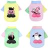 1 Pc Halloween Pet Shirts Cute Ghost Pumpkin Print T‑Shirt Cats & Dogs Costume Festival Apparel For Party Cosplay