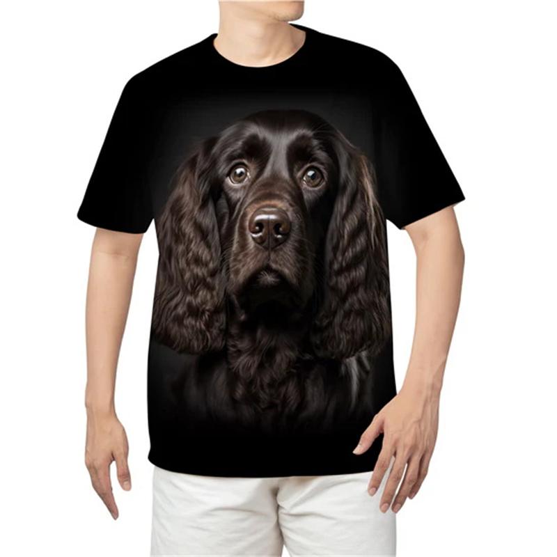 Summer Animal Dog 3D Print T-shirt Summer Men O-Neck Short Sleeve T Shirts