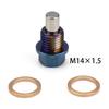Titanium Alloy M12*1.25/1.5/1.75 M14*1.5 M16*1.5 Engine Dress Up Magnetic Oil Drain Plug Package Oil Sump Drain Plug Nut