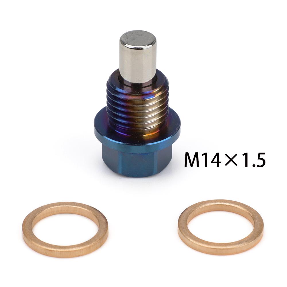Titanium Alloy M12*1.25/1.5/1.75 M14*1.5 M16*1.5 Engine Dress Up Magnetic Oil Drain Plug Package Oil Sump Drain Plug Nut