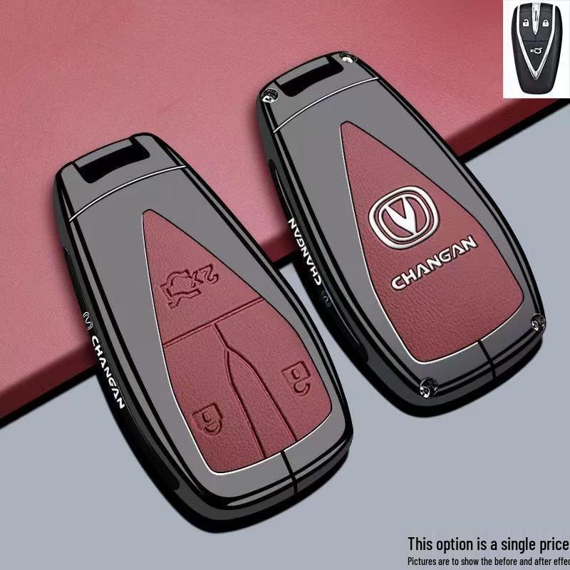 Changan Eado Key Case for CS75Pro, CS55Plus, Yidong: Fourth Gen Car Bag, Buckle Shell.