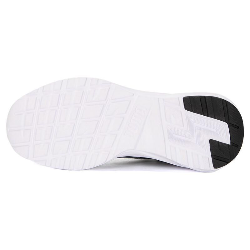 Puma Toute la journée actif en mouvement Tissu léger Cuir synthétique Soutien durable Coupe basse Chaussures de course décontractées Unisexe sneaker Noir Vert 386757-01