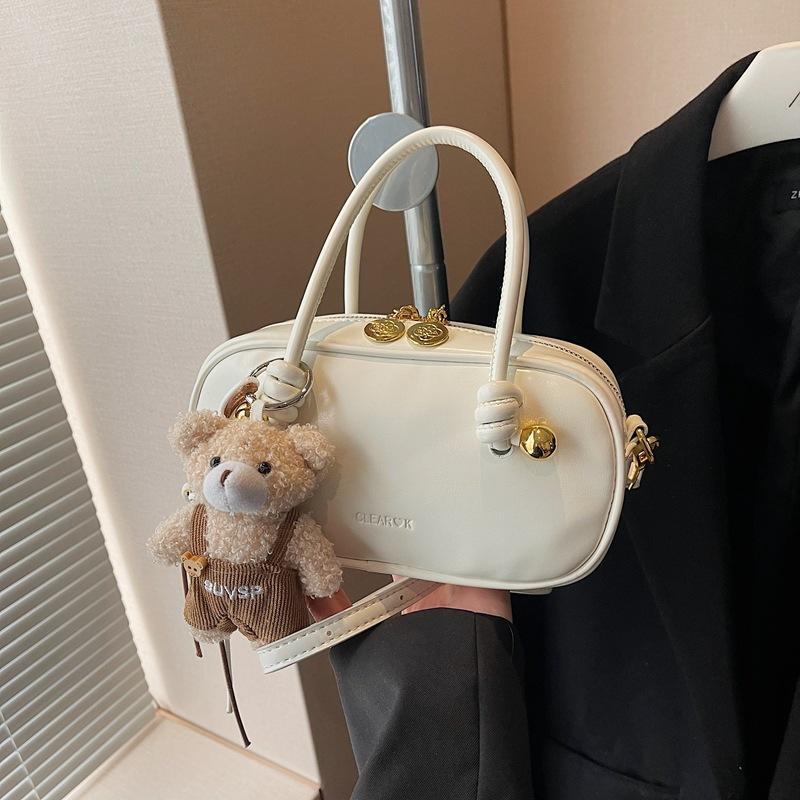 Premium Bag Women's Spring Summer 2025 New Retro Shoulder Messenger Bag Casual Niche Portable Bowling Bag