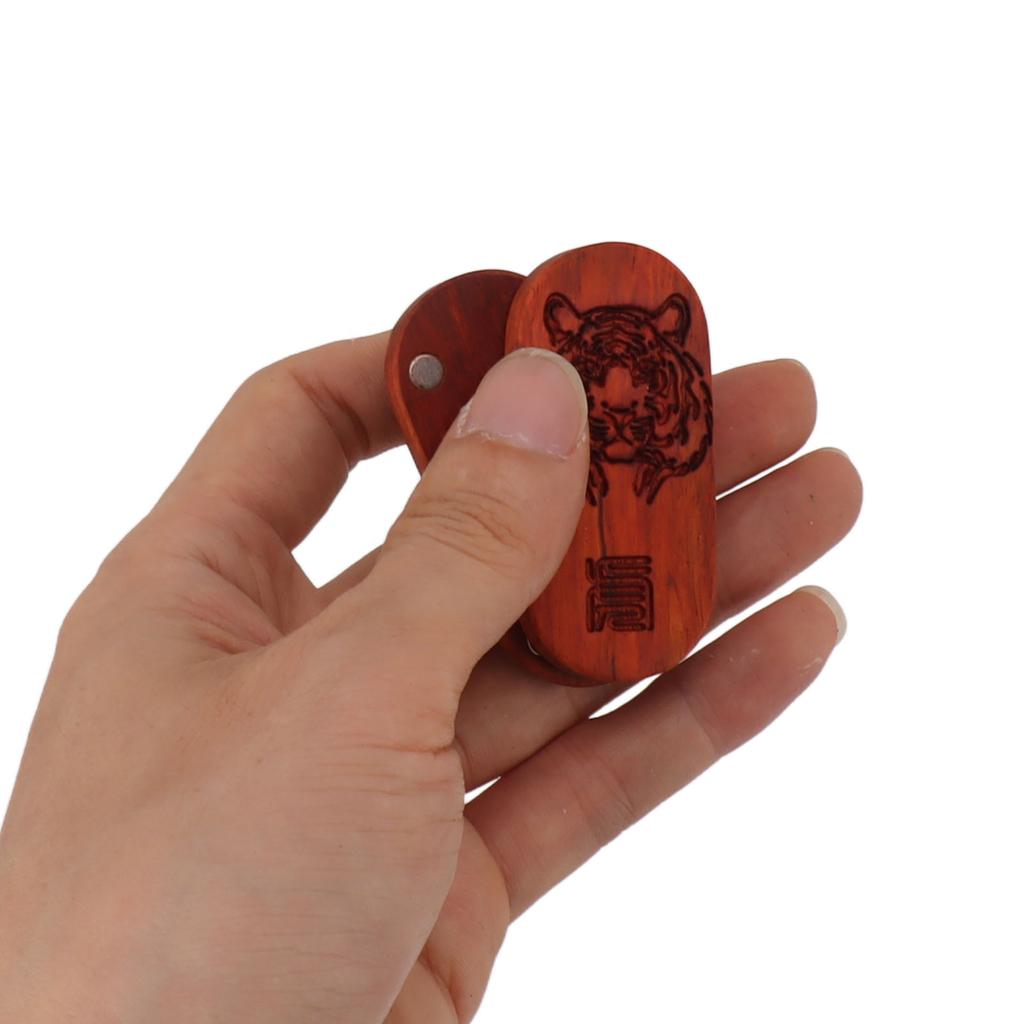 Magnet Finger Stress Relief Slider Wood Finger Stress Relief Toy Wooden Decompression Toy Tiger