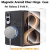 Magnetic Case for Samsung Galaxy Z Fold 8 Aramid Carbon Fiber Cover Ultra Thin Lightweight Armor Protective Cover Fold 8 Wide