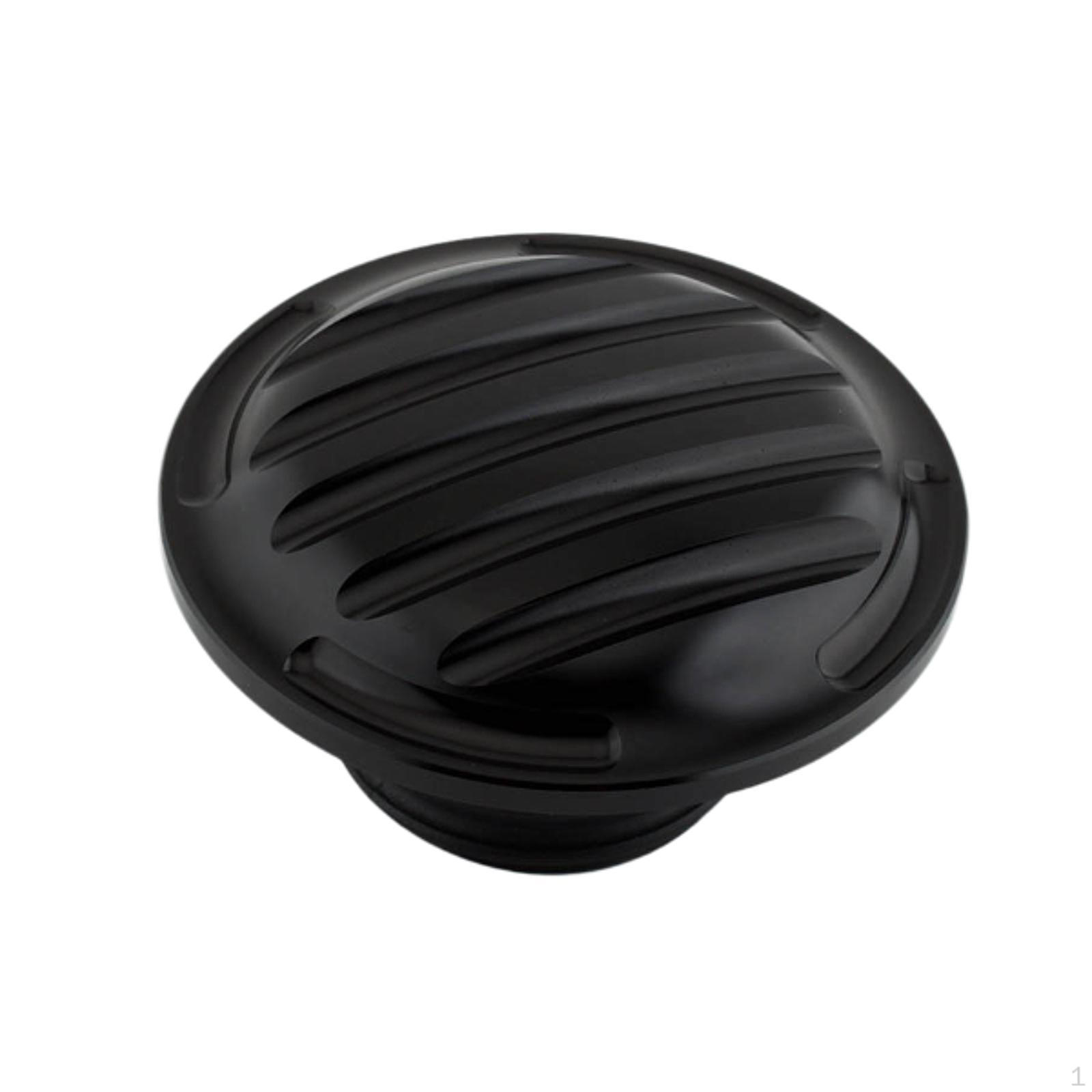 

Motorcycle Gas Oil Tank Cap Easy to Install Decorative High Performance Aluminum Alloy Directly Black