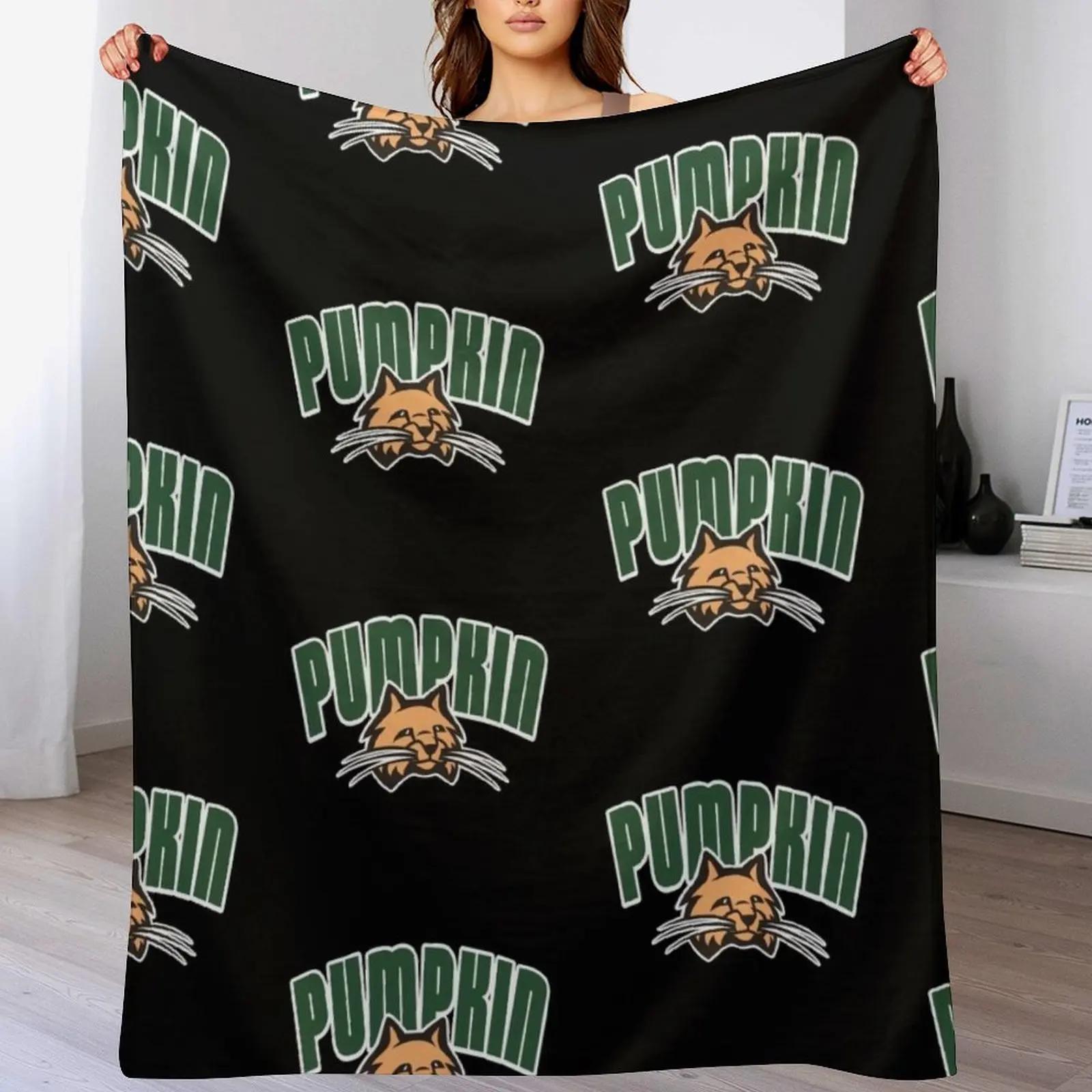 Ohio University Logo Pumpkin the Cat Throw Blanket Cozy Throw Blanket for Bed Sofa Chair 102x76cm(40x30in)