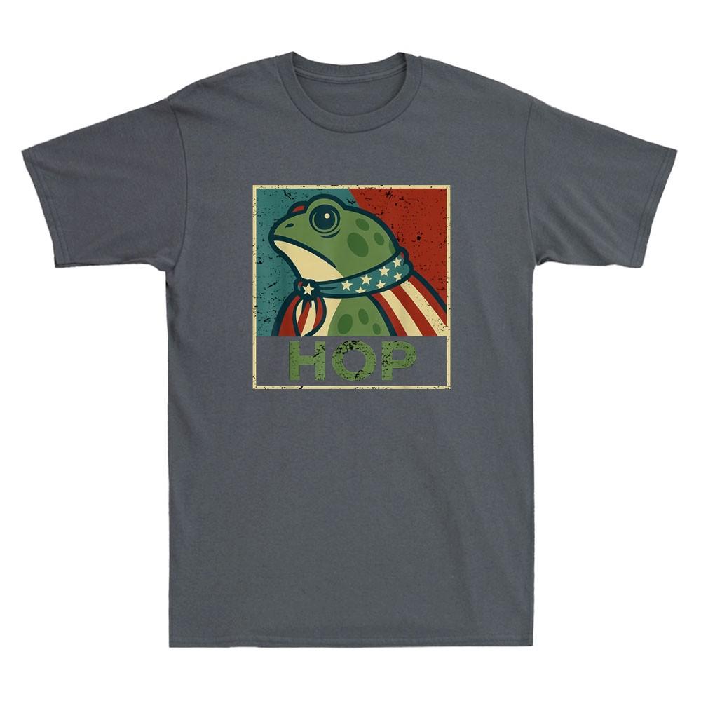 Portland Frog Hop Design Funny Portland Frog Hop Meme Vintage Unisexs Tshirt