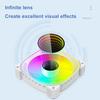 Cooling Fan 5V 3Pin ARGB ARGB CPU Cooler 12V 4PIN PWM ARGB PC Case Cooling Fan Cyclic Mirror Light Effect for Computer Case