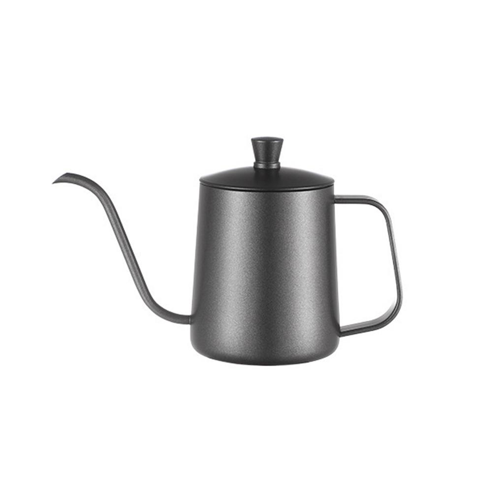 Pour Over Kettle Gooseneck Spout Coffee Tea Pot 20OZ with Lid, Hanging Ear Hand Blunt Long Narrow for Coffee Maker Carafe