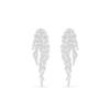 Luxury Brand Jewelry Wedding Party Long Temperament Leaf Tassel Dangle Earrings Micro Pave Cubic Zirconia Fashion Earring