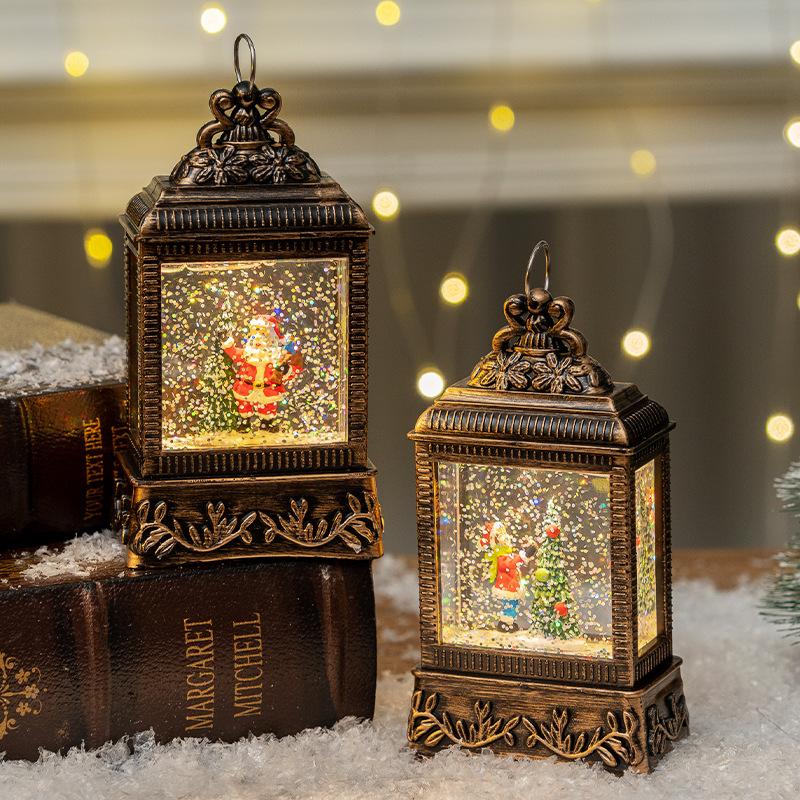 Christmas Decorations Christmas Lantern Night Light Glowing Crystal Ball Christmas Small Gifts Christmas Ornaments