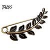 Coats Decorative Pin Vintage Bronze Safety Pin, Large Feather Bird Leaf Flower Lapel Elegant Men Women Brooch for Coats, Jackets, Hats, Bags Design