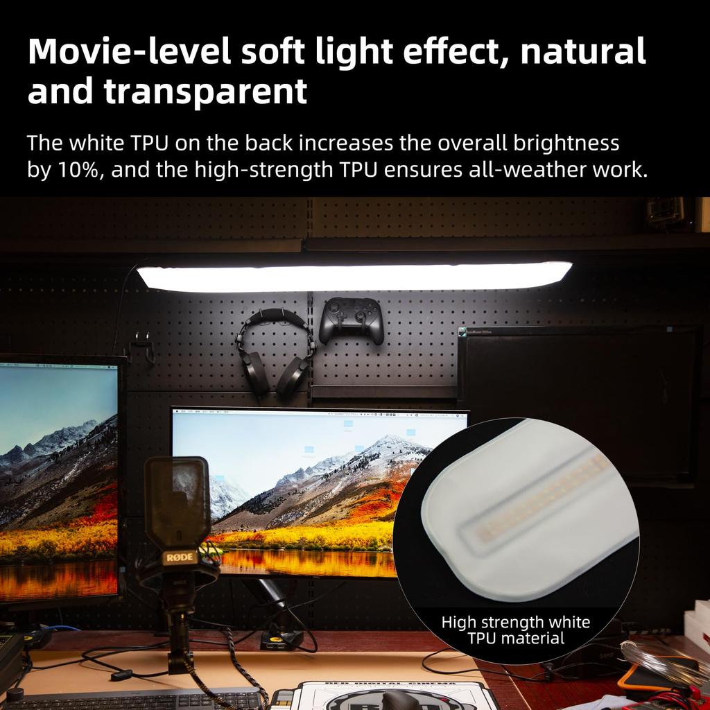 GC20 LED Fotografické Video Světlo 2M Napájecí Kabel Nafukovací Míč Přenosné Fotografické Osvětlení 20W Ruční Světlo Pevné Stmívací Lišta CRI Lehké