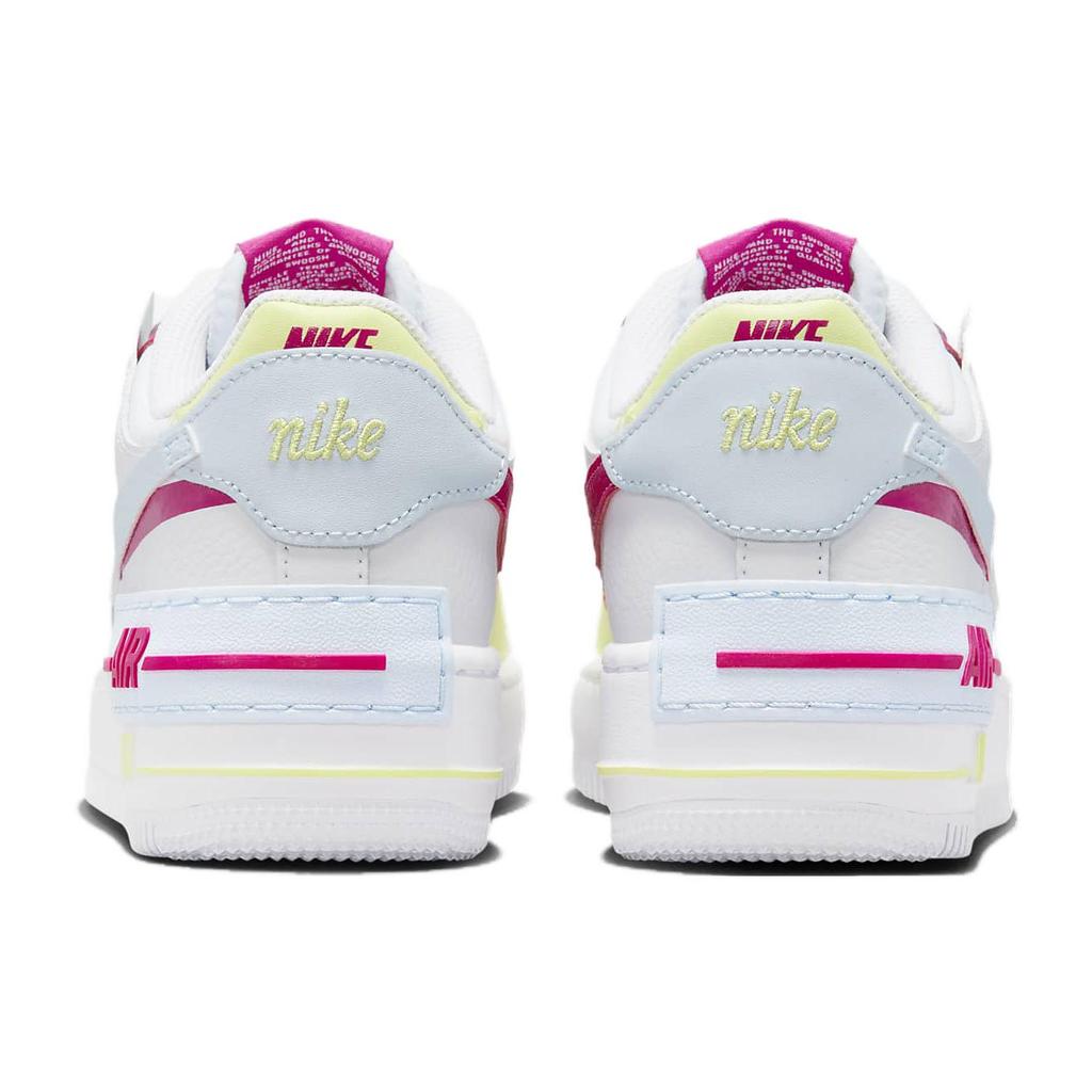 New Nike Air Force 1 Shadow White Blue Tint Fireberry Women's FQ8885-100