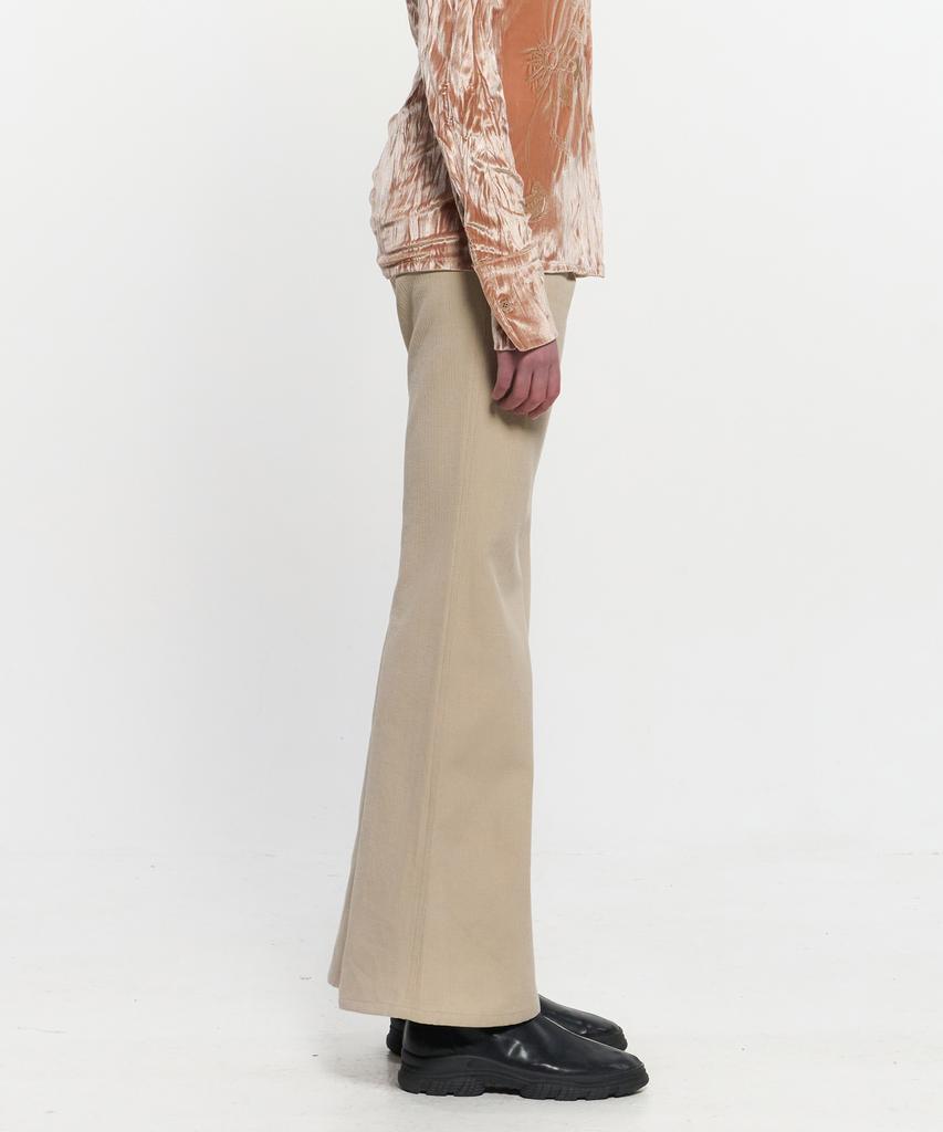 Kimjisu Stripe Bootcut Pants _ Beige