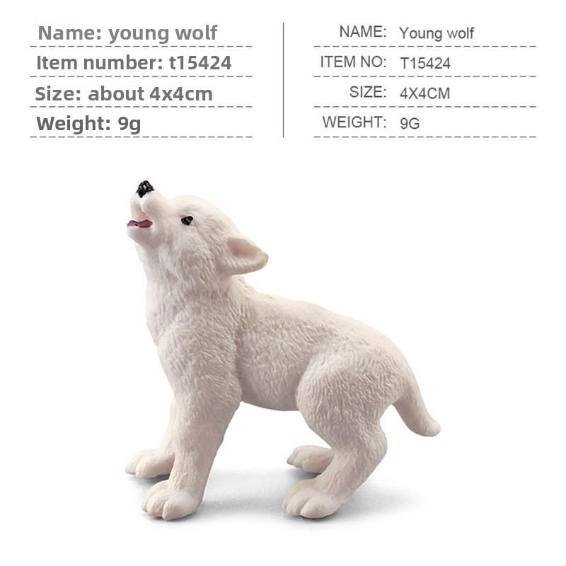 Kojote Wildtiere PVC Modellset mit statischen Tierfiguren zum Lernen und Spielen