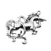 Vintage Unicorn Head Charms Alloy Pendants For Jewelry Making Handmade Craft Supplies