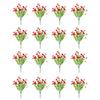 16Pcs Simulated Flowers Realistic Artificial Plants Home Decoration Faux Bouquet Indoor Outdoor Garden Balcony Terrace Decor