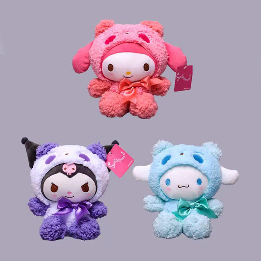 3 Styles Sanrio Series Plush Toy Kuromi My Melody Cinnamoroll Kawali Cartoon Anime Children's Soft Doll Birthday Christmas Gifts