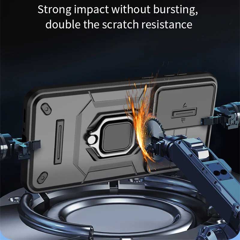 Shockproof Magnetic Ring Holder Armor Case For Samsung Galaxy A56 A36 A26 A35 A25 A15 A54 A34 Slide Lens Camera Protection Cover