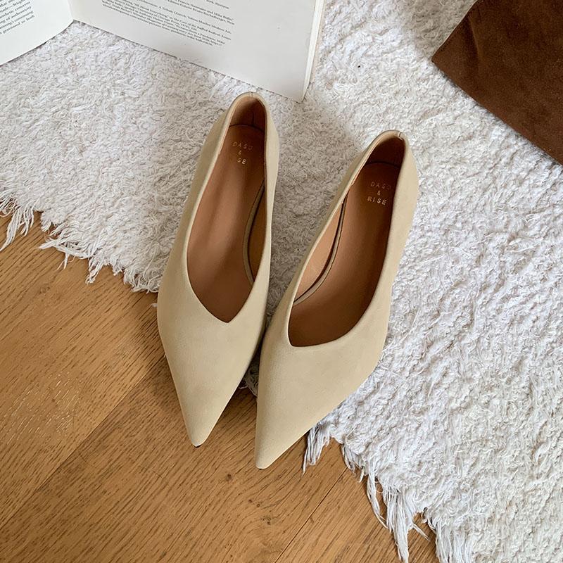 

Fashion Fashion Flock Women Pumps Slides Shoes Shallow Female Low Heel Footwear Pointed Toe Elegant Ladies Heeled Shoes 35 абрикосовый