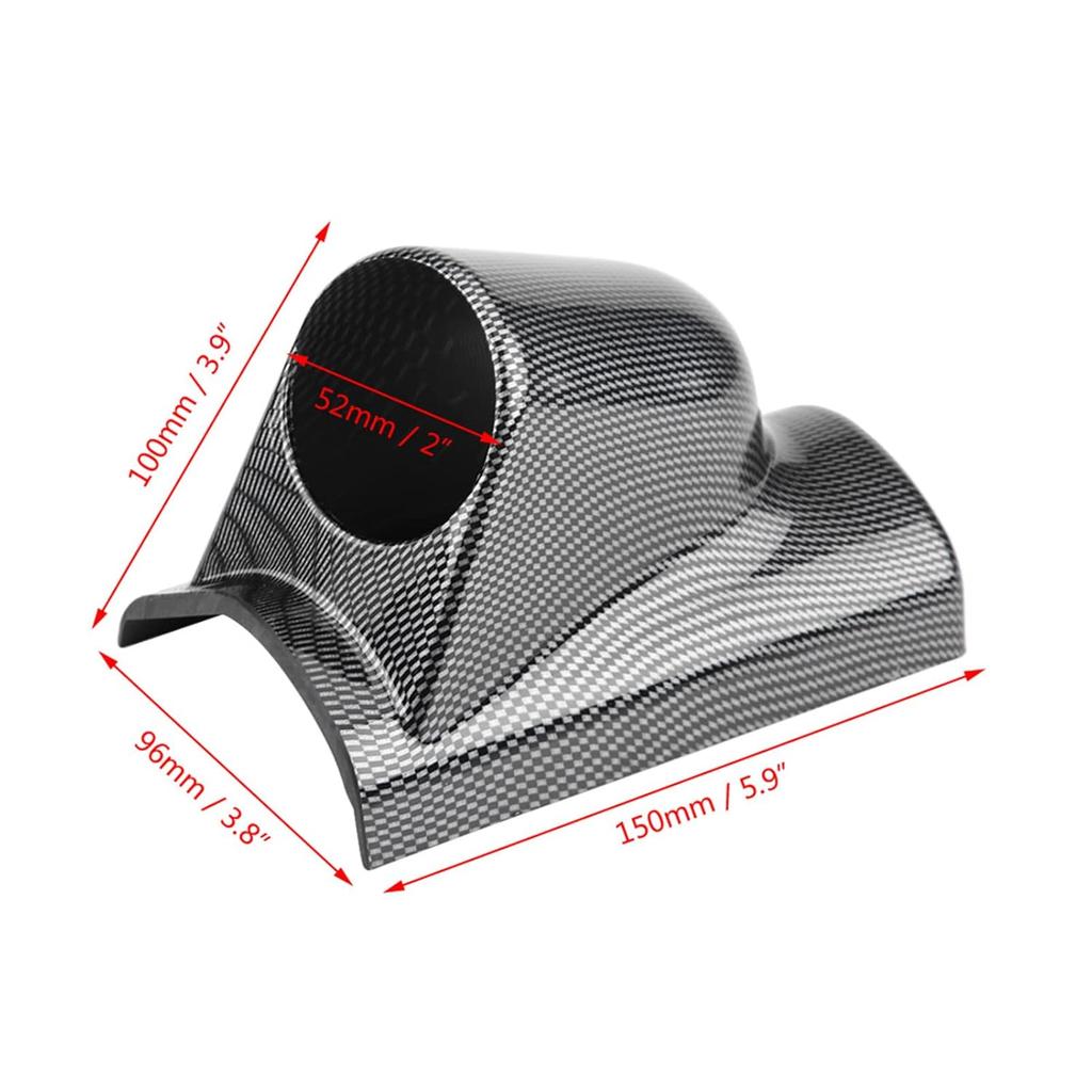 Universal Heavy Duty Racing Sport Meter Gauge Pillar Mount Pod Holder Bracket Gauge Holder (Single Hole)