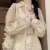 Korean-style Mid-length Polka Dot Shirt Coat for Women Thin Style In Summer Loose and Lazy Style Mi-style Layering Sunscreen Shirt