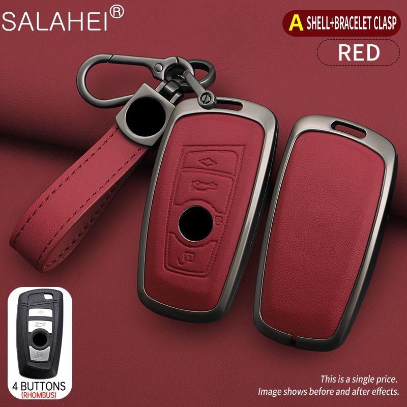 bqwdy8 New Leather Car Remote Key Case Cover Protector Shell For BMW 1 3 5 7 Series X1 X3 X4 X5 F10 F15 F16 F20 F30 F18 F25 M3 M4 E34