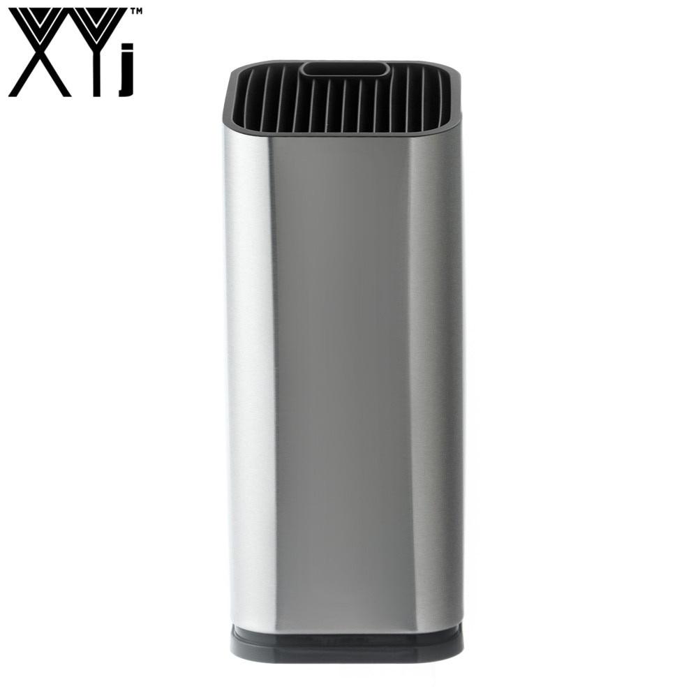 

XYJ Многофункциональный 8-дюймовый держатель для кухонного ножа из нержавеющей стали Кухонный нож Стенд Блок Жалюз Кухонные инструменты