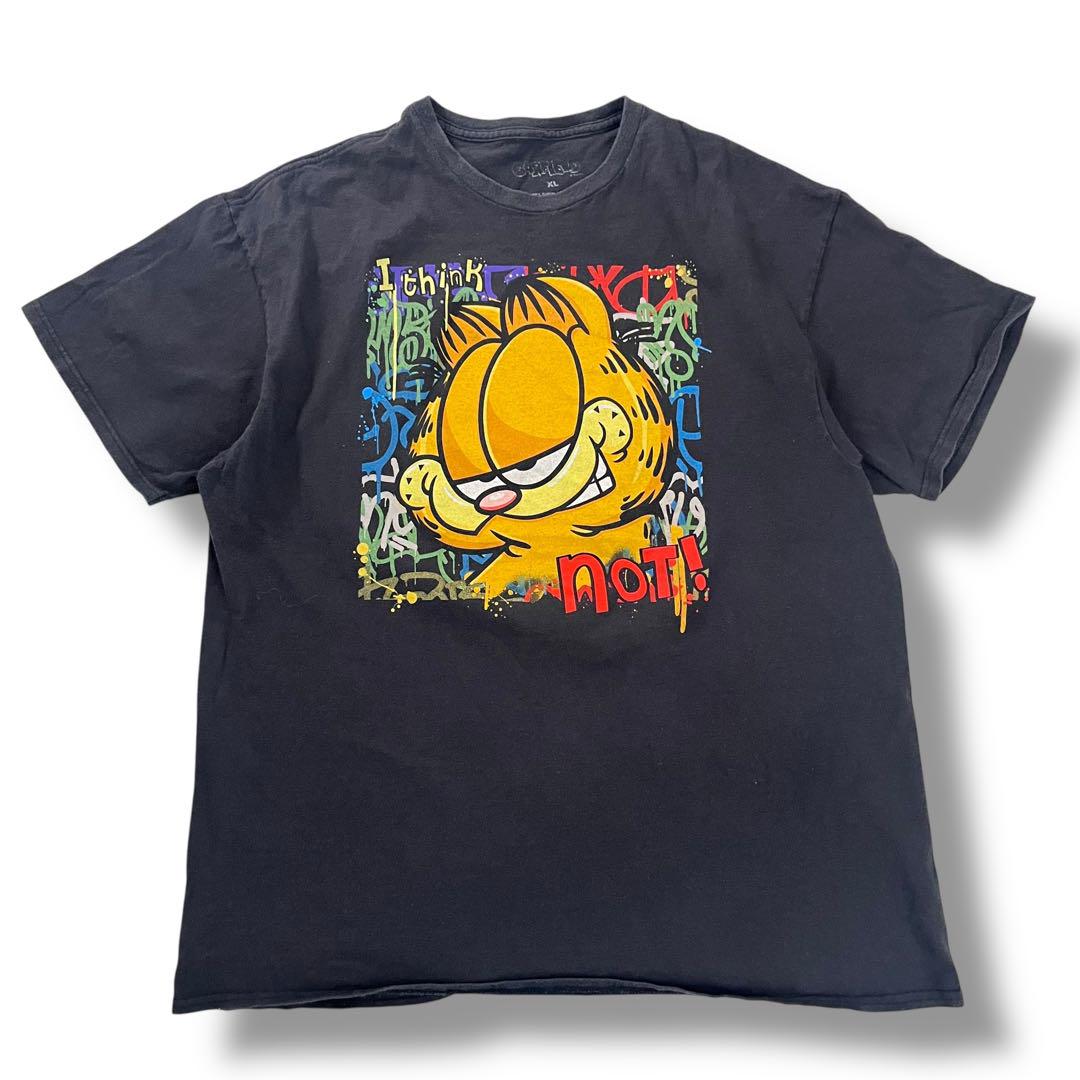 

[Б/У] Гарфилд Я Думаю Нет Винтажная Футболка Выцветание Аниме Футболка XL