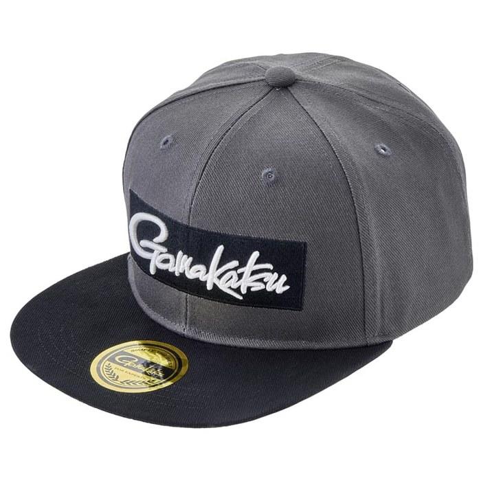 [Gamakatsu] G Flat Brim Fishing Cap GM9105 Gray/Black L