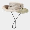 Wide Brim Sun Hat for Outdoor Activities, Waterproof, UV Protection, Adjustable Chin Strap, Unisex Design, Navy Blue