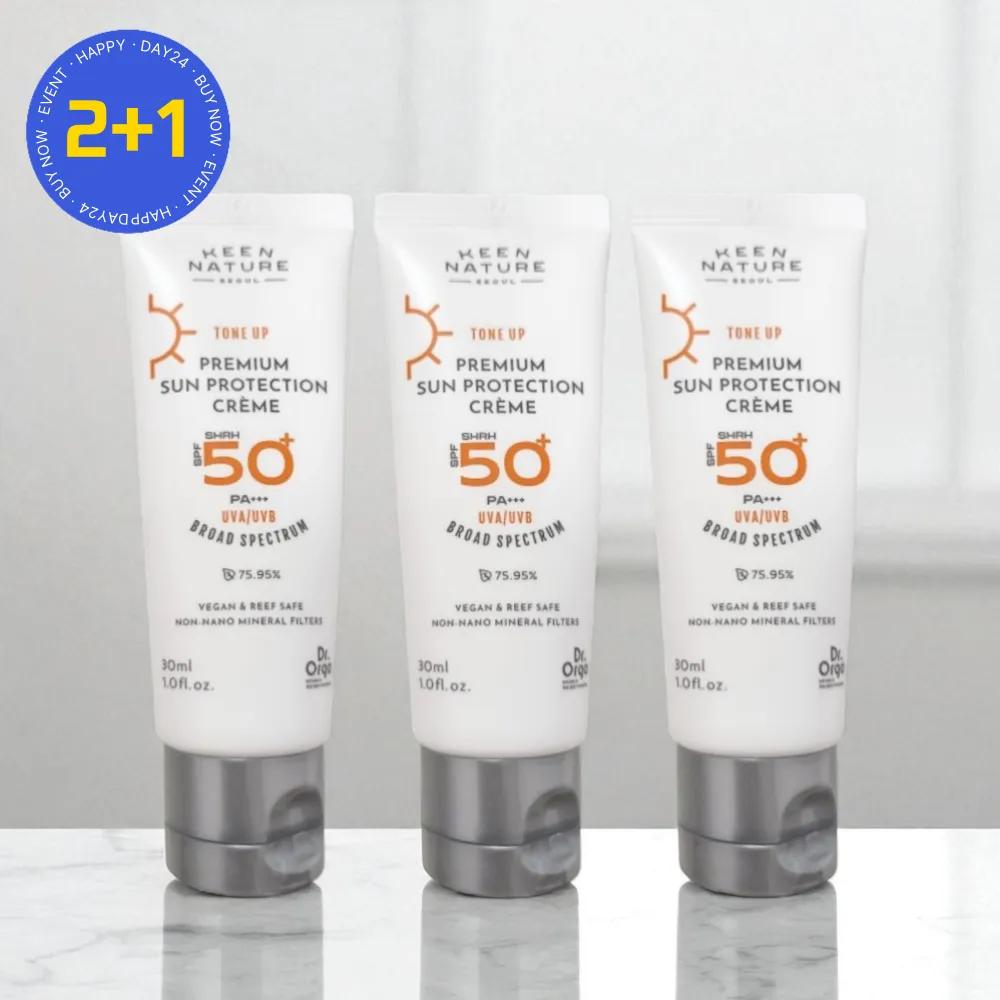 Dr. Orga Premium Sun Protection Tone-Up Mineral Sunscreen 30ml (3 Pieces)