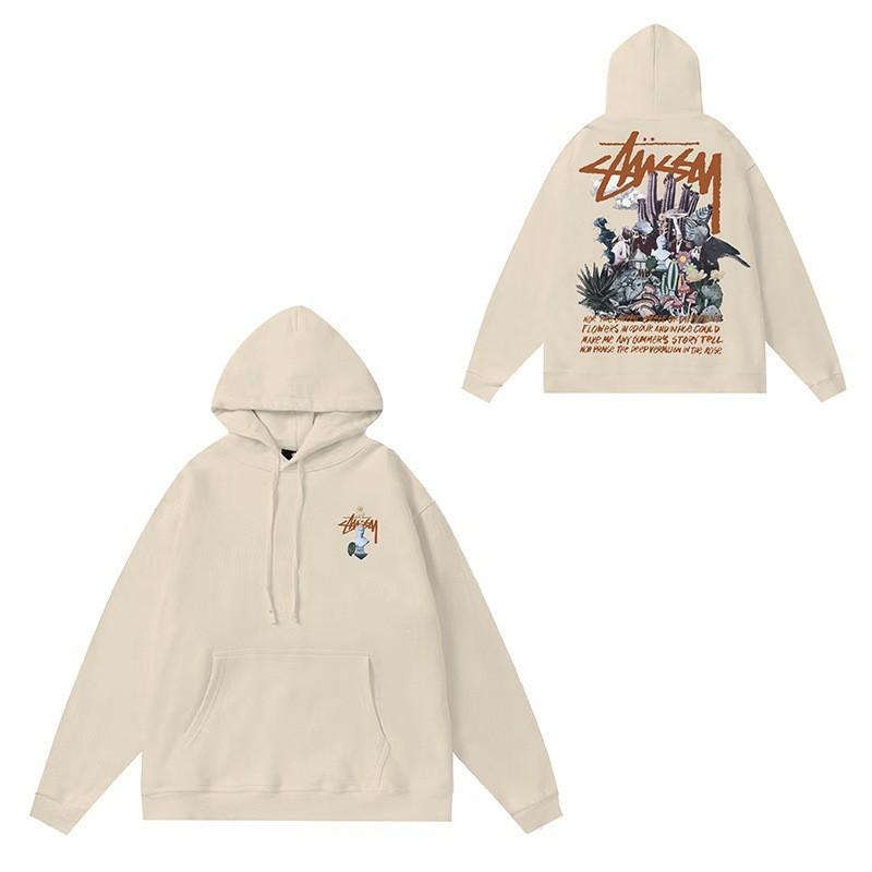Mens Oversized Hooded Sweatshirt With Letter Print Heavyweight Cotton Winter Streetwear Style