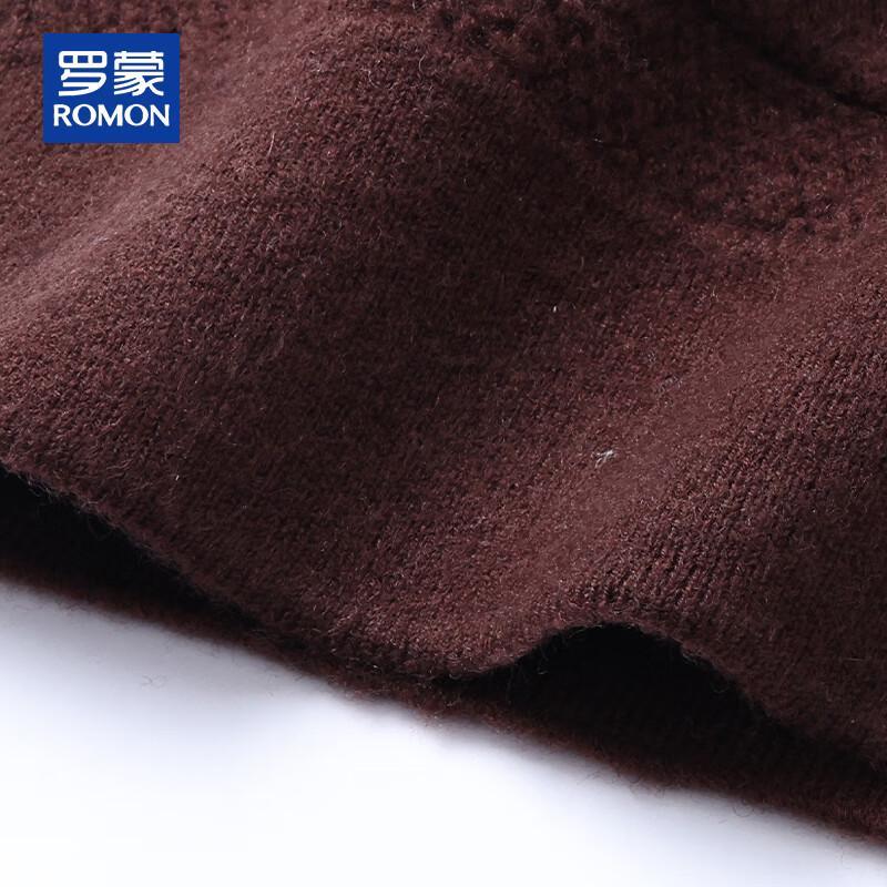 ROMON Men's Heavyweight 100% Pure Wool Cardigan Sweater