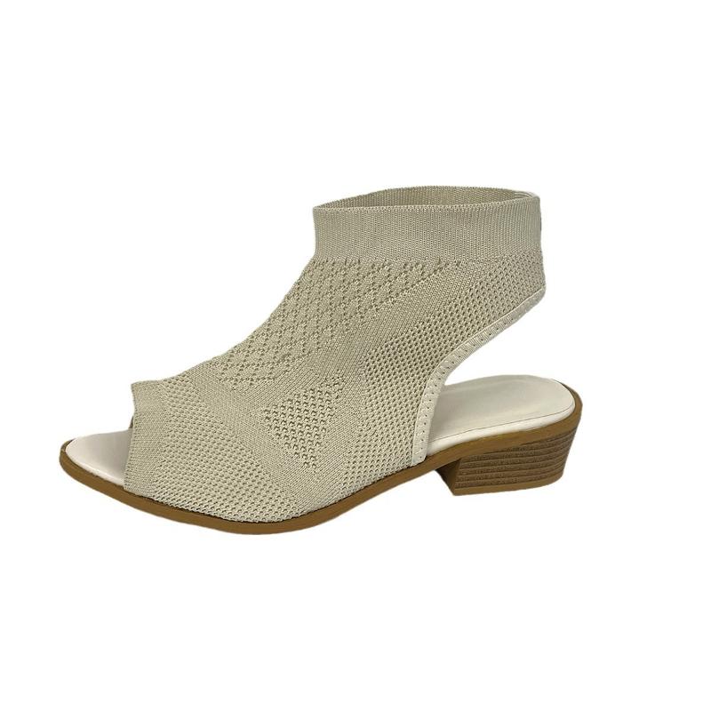 Fashion Fashion Versatile Woman Shoe Summer New Fish Mouth Shaped Womens Plus Size Sandals Anti Slip Women Hollow Out Cool Boots Zapatos